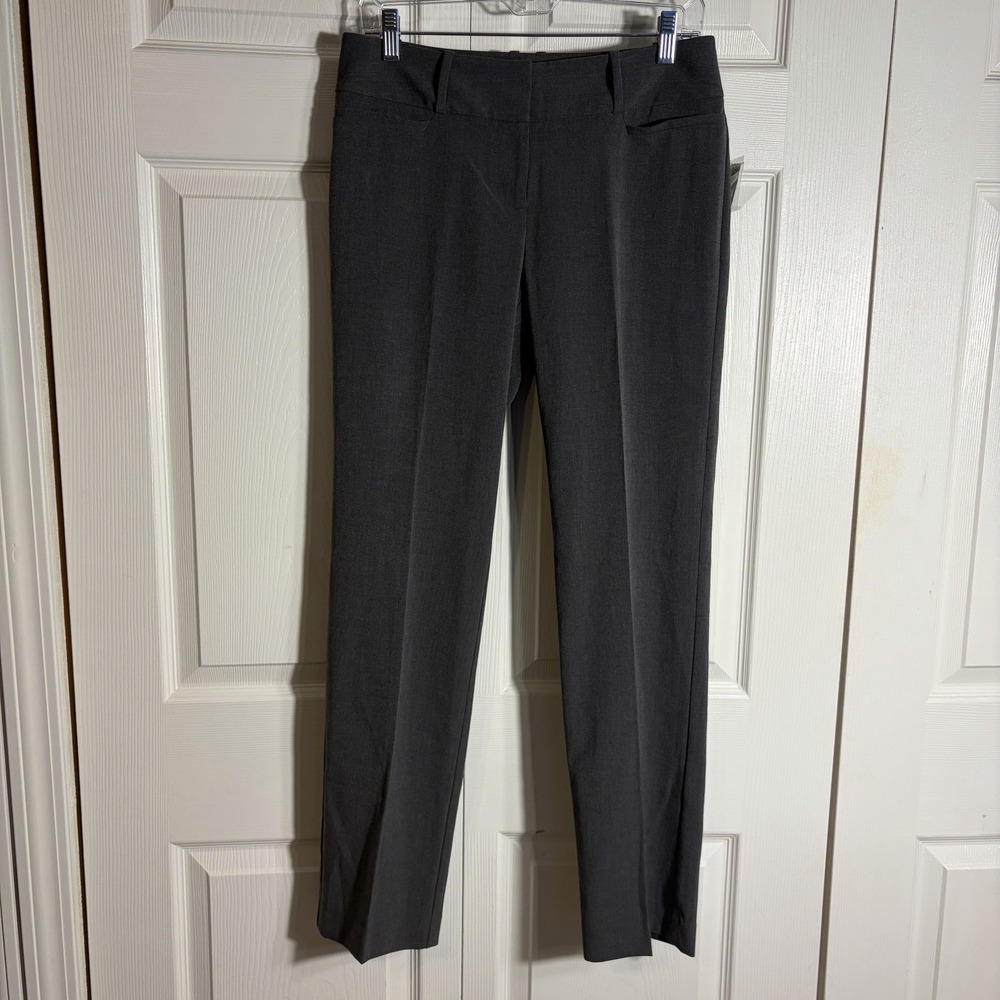 The Limited Drew Fit Essential Dress Pants Women 4 Gray Career Mid Rise Trousers